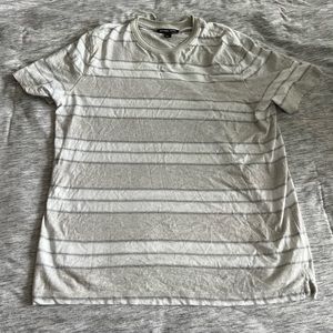 Michael Kors Large White Striped Tshirt